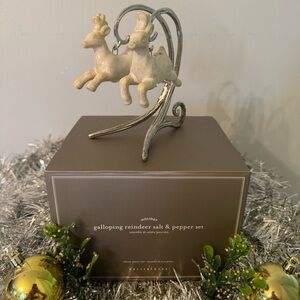 Pottery Barn Reindeer Salt & Pepper Set